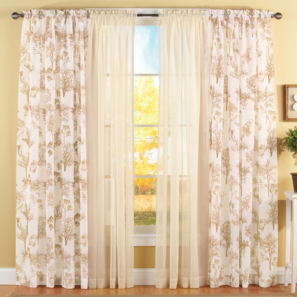 Other - Sold  Whispering Park Tree Pattern Sheer Panel